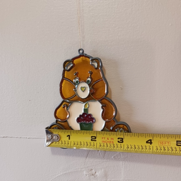 1983 Vintage Makit & Bakit Birthday Care Bear Suncatcher AGC - Picture 5 of 6